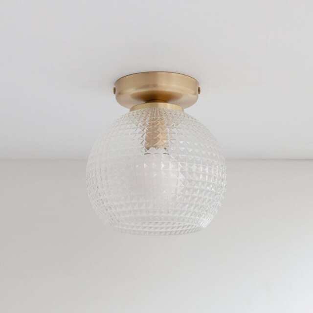 Diamond Glass Flush Ceiling Light - image 1