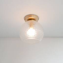 Diamond Glass Flush Ceiling Light - thumbnail 2