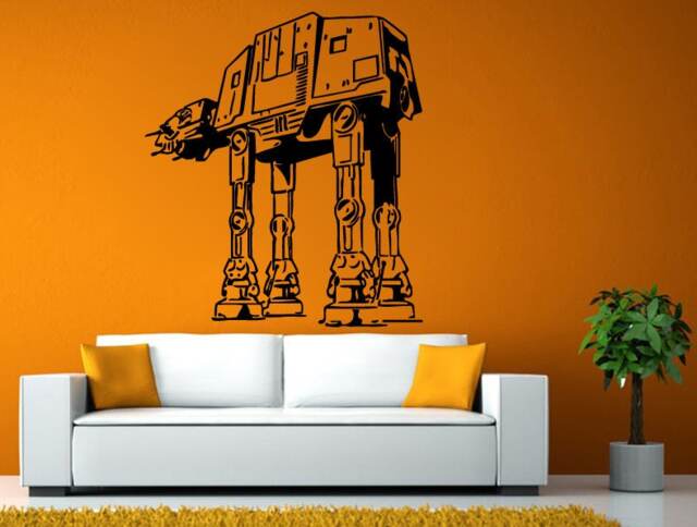 At-At Walker Space Ship Star Craft Wall Window Vehicle Sticker Decal Vinyl Fathead Mural Decor L2056 - image 1