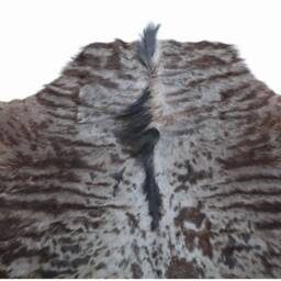 African Blue Wildebeest Hide South Africa, Rustic Safari Decor - 6' X 5.5' - thumbnail 2