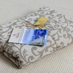 Natural Linen Blanket. Organic Stonewashed Bed Coverlet. Durablle Linen Plaid. Washable Natural Bed Cover. Custom Size - thumbnail 4