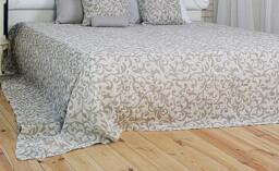 Natural Linen Blanket. Organic Stonewashed Bed Coverlet. Durablle Linen Plaid. Washable Natural Bed Cover. Custom Size - thumbnail 2