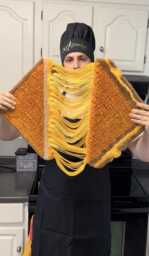 Tufted Grilled Cheese Wall Hanging Art, Food Art - thumbnail 1