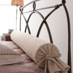 Anita Wrought Iron Bed 160x200 - Minimalist Curved Metal Frame European King Queen - thumbnail 2