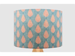 Blue Orange Raindrop Lampshade, Table Floor Lamp/Ceiling Pendant Small Medium Large 15cm 20cm 25cm 30cm 35cm 40cm Fabric Drum Light Shade