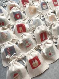 Advent Calendar And/Or Its Storage Pouch 24 Timeless, Traditional & Magical Countdown Pouches For Christmas, December