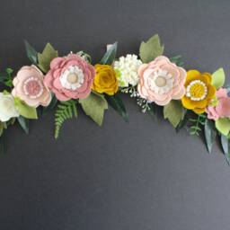 Baby Girl Flower Floral Wall Adornments Embellishment Nursery Crib Decor Girls Room Garden Woodland Mustard Shower Whimsical - thumbnail 2