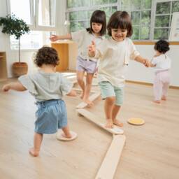 Wooden Montessori Balance Beam Set For Kids & Toddlers, Path, Gymnastic Beam Beam, Board, Kids - thumbnail 4