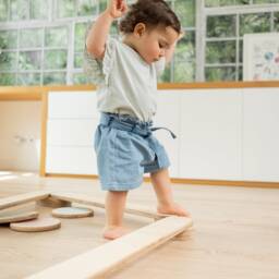 Wooden Montessori Balance Beam Set For Kids & Toddlers, Path, Gymnastic Beam Beam, Board, Kids - thumbnail 2