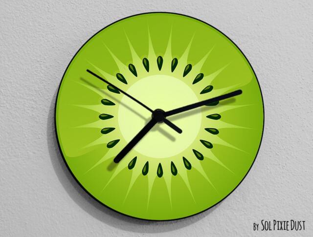Kiwifruit Fruit Wall Clock - image 1