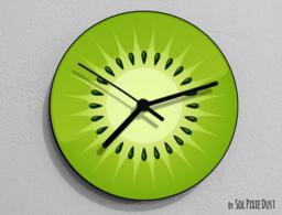 Kiwifruit Fruit Wall Clock - thumbnail 1