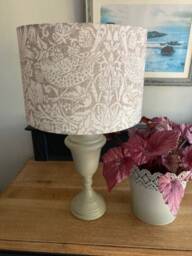 William Morris Strawberry Thief Pure Sage Luxury Lamp Shade. Bespoke. Handmade Table Or Pendant Shades in 20cm, 30cm Or 40cm