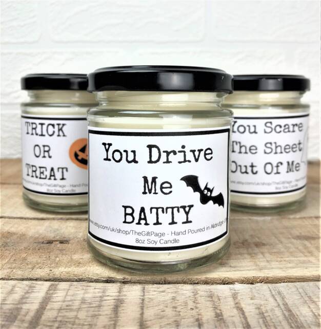 Halloween Candle Trick Or Treat, Ghost - Scented Soy Wax Candle - image 1