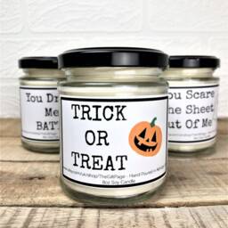 Halloween Candle Trick Or Treat, Ghost - Scented Soy Wax Candle - thumbnail 3