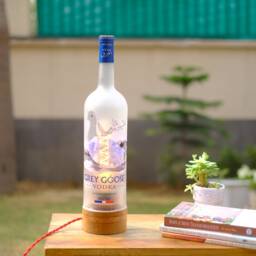 Large Grey Goose 1.75 Litre Bottle Table Lamp Light With UK - North American Eu Plug - 110- 240V - thumbnail 3
