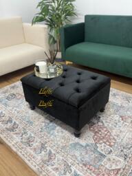 Sally Storage Ottoman Footstool Coffee Table Pouffe Bench Chesterfield Declutter Living Space - thumbnail 1