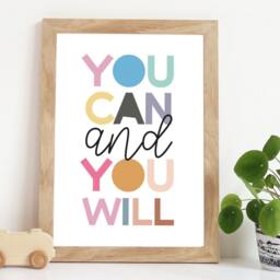 Girls Bedroom Prints, Motivational Print, Nursery Playroom Decor, Wall Art, Art - thumbnail 1