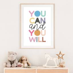 Girls Bedroom Prints, Motivational Print, Nursery Playroom Decor, Wall Art, Art - thumbnail 3