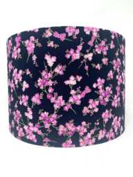 Cherry Blossom Lampshade Japanese Oriental Black & Gold - thumbnail 1