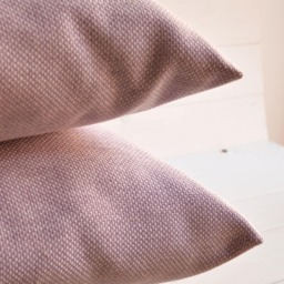 Lilac Pillow in Canapone. Broad Texture. Artisanal Item, Coordinated With Flower Cushions, Lavender Pillows. Customizable, Mix & Match - thumbnail 1