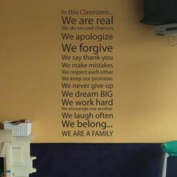 Classroom Decor. Teacher Gift, School Decorating. in This Classroom.... Vinyl Wall Art Typography - thumbnail 3