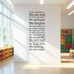 Classroom Decor. Teacher Gift, School Decorating. in This Classroom.... Vinyl Wall Art Typography - thumbnail 1