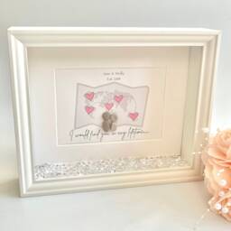 Couples I Would Find You in Any Lifetime Personalised Pebble Art Picture Frame Gift Anniversary Birthday Long Distance Miss Stone - thumbnail 3