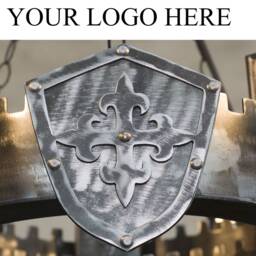 Medieval Iron Chandelier Lights, Rustic Castle Style Lighting - thumbnail 4