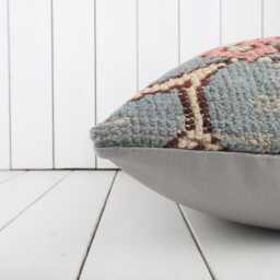 Turkish Kilim Pillow, 24x24 Inch, 60x60 cm Kilim Pillow Cover, Home Decor, Decorative Throw Turkish - thumbnail 4