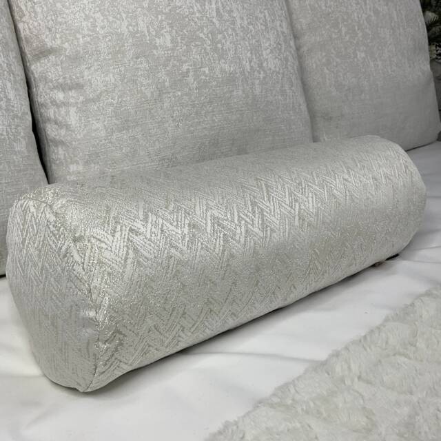 "Bella 100% Duck Feather Cushion Bolster 16"" X 6" - image 1