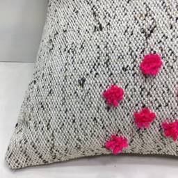 Handwoven Kilim Pillow Cover, Bohemian Home Decor - 16x16 - thumbnail 3