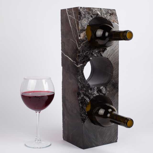 Handmade Marble Wine Bottle Holder Unique Rack - image 1
