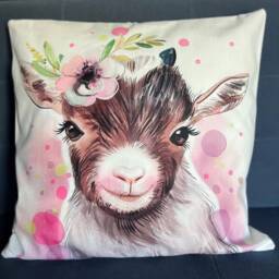 Print Cushion Cover 45x45cm - Farm Animals - thumbnail 2