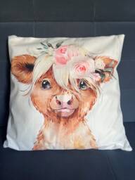 Print Cushion Cover 45x45cm - Farm Animals - thumbnail 1