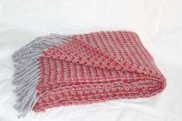 Luxury Natural Wool Blanket/Plaid Handmade 100% Merino 135 X 185 cm - thumbnail 1