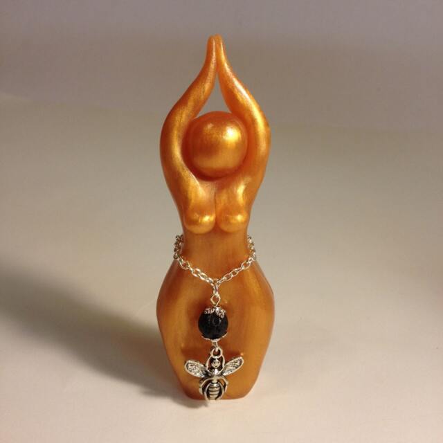 Melissa Bee Story Goddess Priestess Statue - Statue Goddess, Melissae, Artemis, Garden, Pollinators, Hive, Aromatherapy - image 1