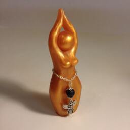 Melissa Bee Story Goddess Priestess Statue - Statue Goddess, Melissae, Artemis, Garden, Pollinators, Hive, Aromatherapy - thumbnail 2
