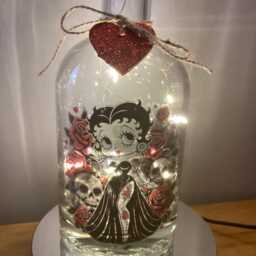 Betty Boop Light Up Bottle, Bottle Lamp With Gift Messaging Service & Bag - thumbnail 2