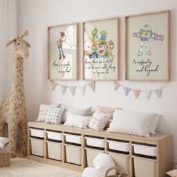 Toy-Inspired Quote Prints - Set Of 5 Nursery Wall Art, Printed Or Framed - thumbnail 2