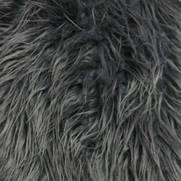 Fur Pillow, Gray Fur Charcoal Grey Faux Pillow Covers, Grey Cushion 18x18 Pillow, , Pillow Galorie - thumbnail 3