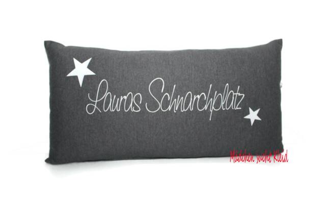 Pillowcase With Zipper & Filling, Snoring Place Pillow Name Print - image 1