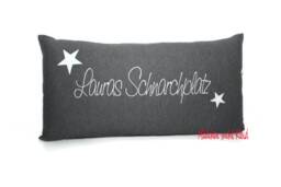 Pillowcase With Zipper & Filling, Snoring Place Pillow Name Print - thumbnail 1