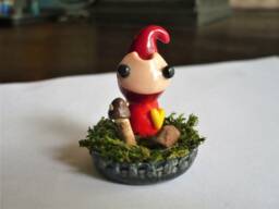 Fairy in A Bottlecap Nest - Red - thumbnail 1