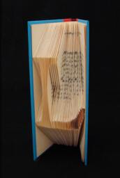 L Monograms Letters Alphabets Characters Folded-Book Art Sculpture - thumbnail 1