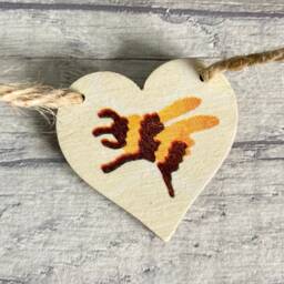 Emma Bridgewater Bee Bunting, Wooden Garland For Nature Lover, Bumblebee Gifts, Insect Wall Decor - thumbnail 3