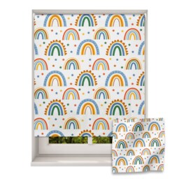 Tropical Rainbows Roller Blind, Children's Made To Measure, Rainbow Roller Blind For Nursery - thumbnail 1