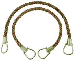 Pair Of Elegant Light Bronze, Olive Green, Terracotta Curtain Rope Tiebacks, 18 Inch Long, Approx. 1/2 Thick, Brtbm Color Chaparral 5615