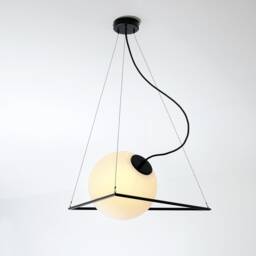 Geometric Pendant Lamp Black Modern Globe Lampshade - Incircle By Balance Lamp - thumbnail 3