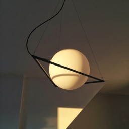 Geometric Pendant Lamp Black Modern Globe Lampshade - Incircle By Balance Lamp - thumbnail 2