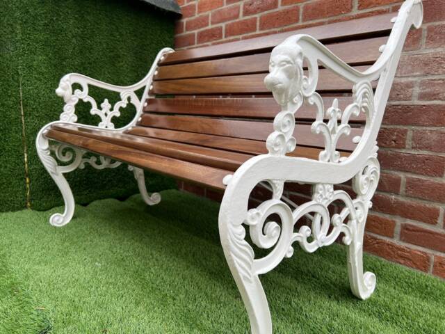Cast Iron Garden Rustic Bench - image 1